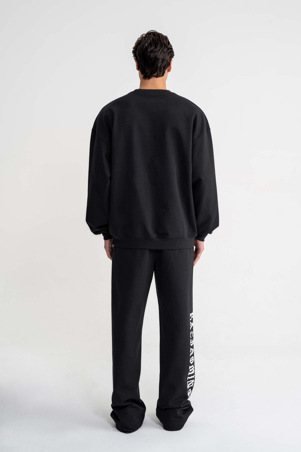 sıfır yaka baskılı sweatshirt